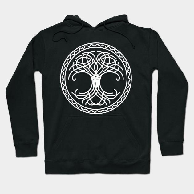 Nordic Celtic Tree Of Life Hoodie by wbdesignz